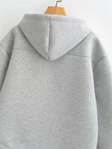 Women's Oversized Zipper Hoodie Jacket
