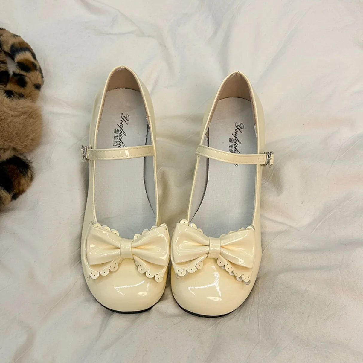 Lolita Round Toe Pumps – Cute Bow Midi Heels 2025