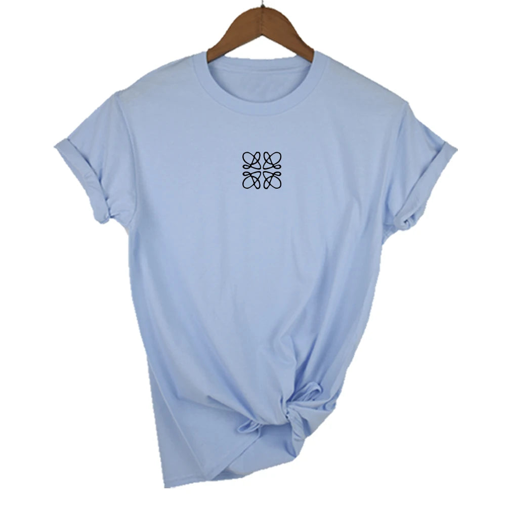 Floral Alphabet Print Tee for Juniors