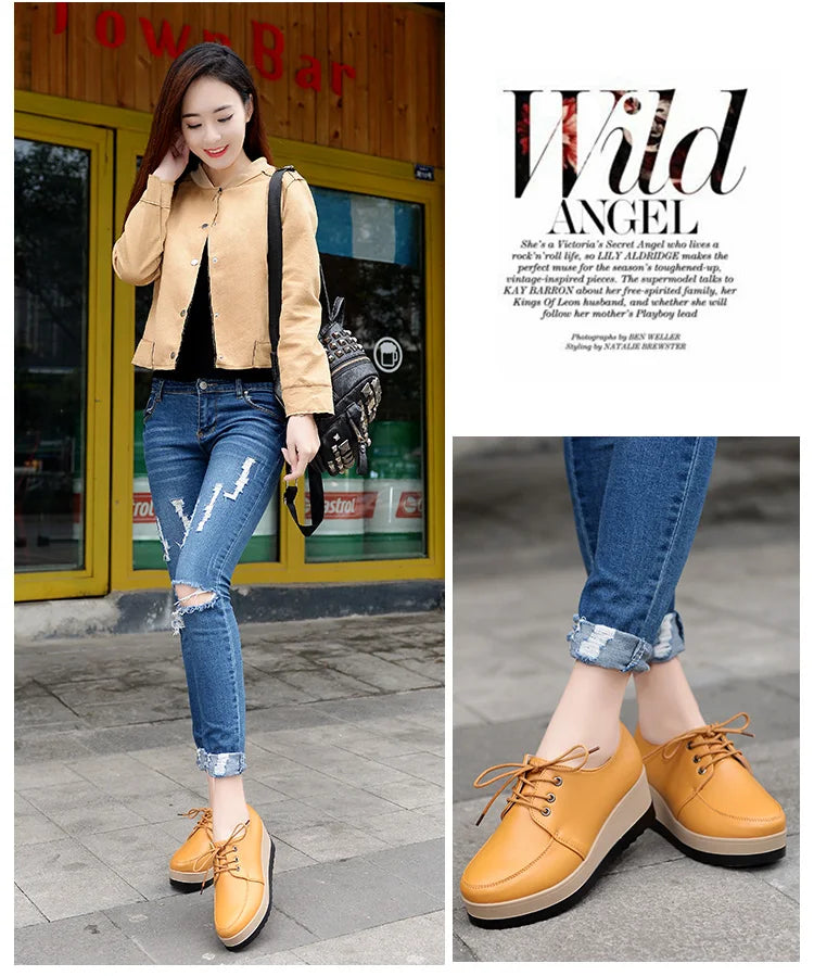Women Platform Oxfords – 2025