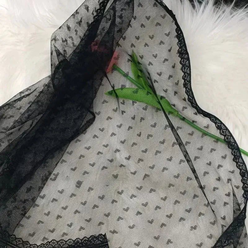 Women Vintage Lace Tulle Bandage Skirt