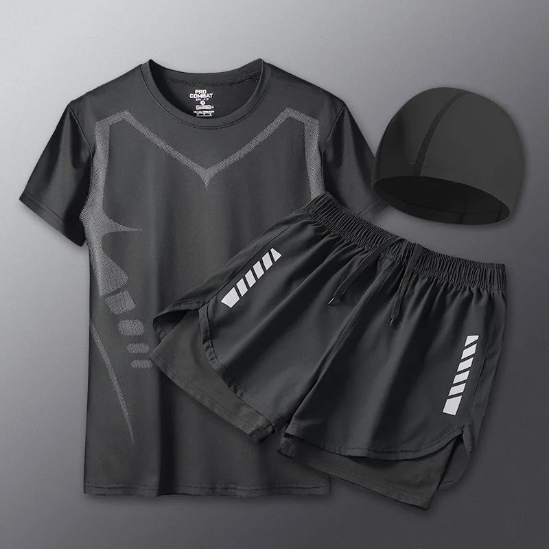 Men Swimwear Set Beach Surf Suit