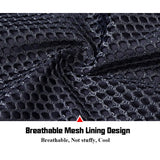Close-up of breathable mesh lining design, highlighting ventilation and comfort for reflective welding suit.
