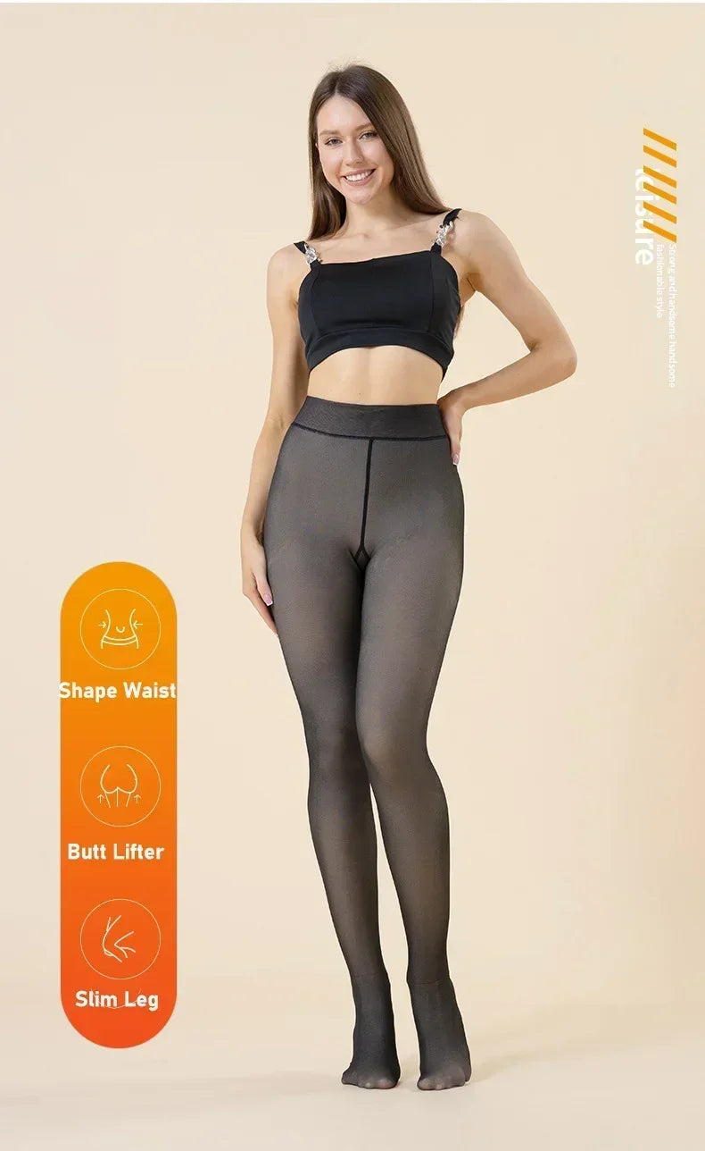 Women Thermal Fleece Velvet Tights