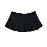 Women Wide Pleat Y2K Skirt