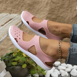 Women Plastic Flat Sandals Casual Espadrilles