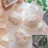 Women Lolita Push Up Bra Set