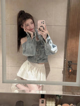 Women’s Vintage Sleeveless Denim Vest Streetwear