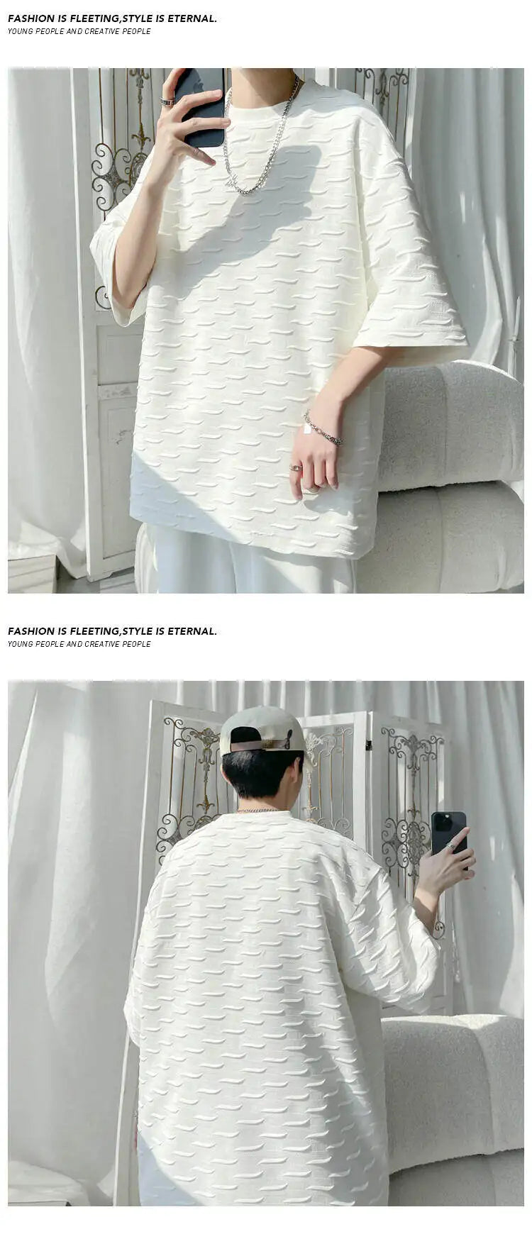 Men's Plus Size Cotton T-Shirt – M-5XL