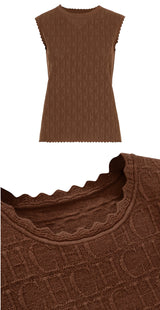 Knitted Texture Summer Casual Tank Top