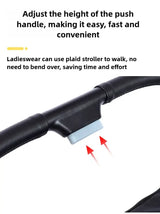 Adjustable push handle for Highview Baby Stroller, designed for convenience and ease of use.