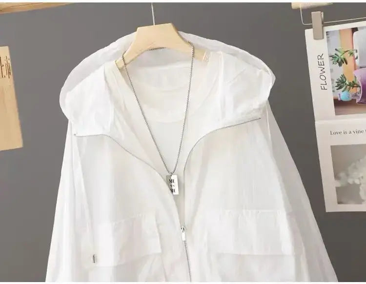 Women Lightweight Hooded Windbreaker