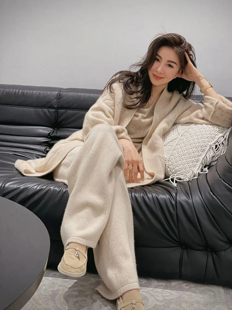 Women’s Leather Slip-On Bean Shoes Flats