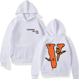 Men's Plus Size V-Shaped Hoodie – Casual Loose Fit