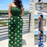 DotBella™ – Polka Dot Off Shoulder Jumpsuit (Playful, Retro & Summer-Ready)