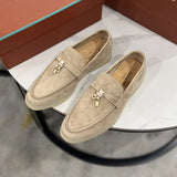 Women’s Leather Slip-On Bean Shoes Flats