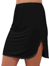 Women Floral Lace Half Slip Skirt