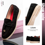 Women’s Patent Leather Bow Pointed Toe Loafers