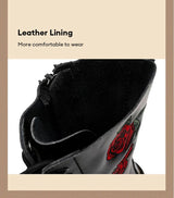 Women Mid Calf Boots Waterproof Warm Rain Shoes