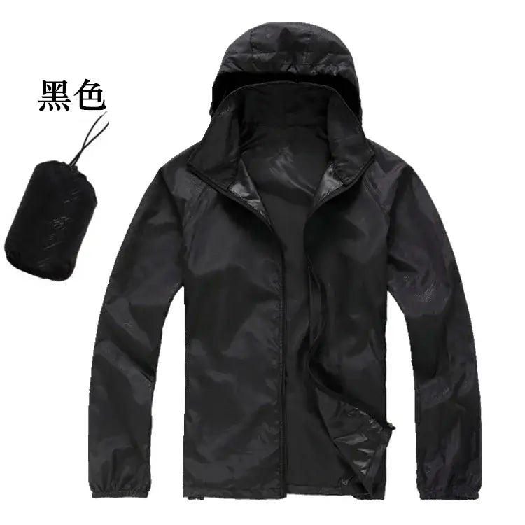 Women Lightweight Waterproof Hooded Windbreaker