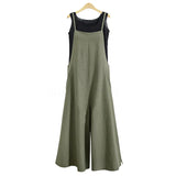Women Cotton Wide Leg Jumpsuit