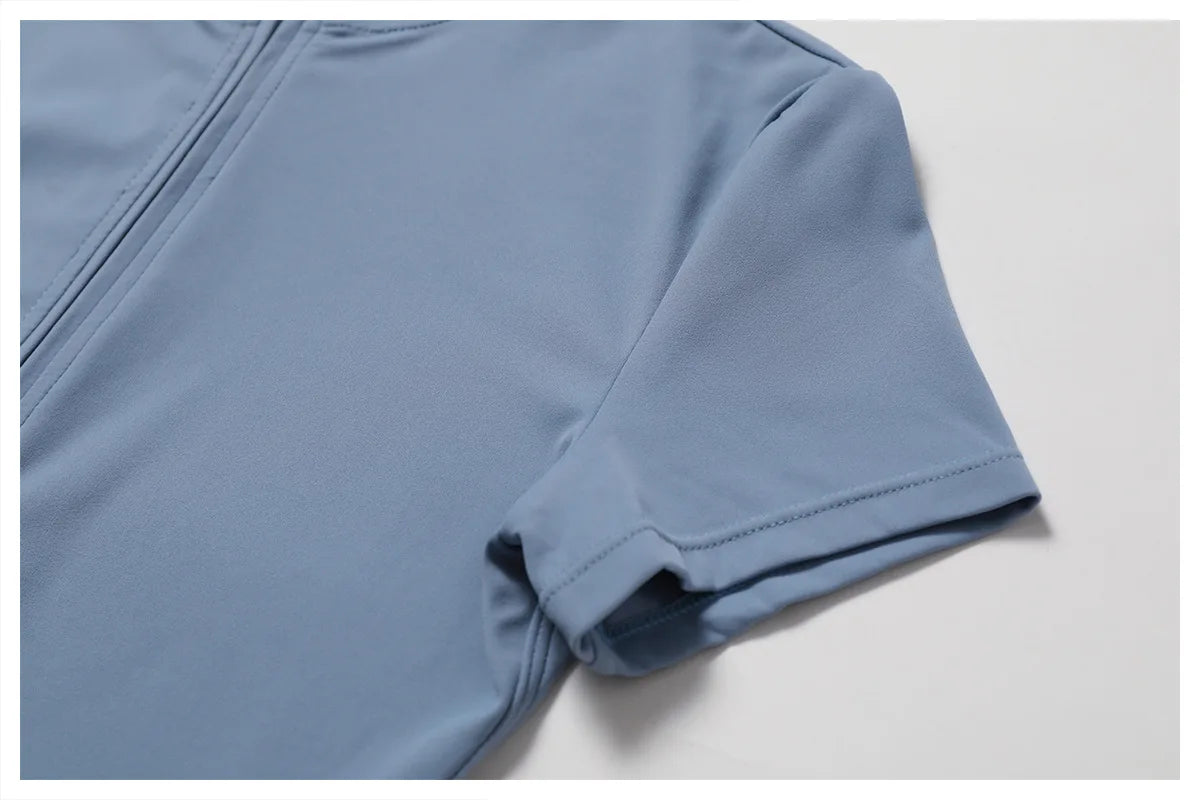 Women Summer Zipper Yoga Jumpsuit