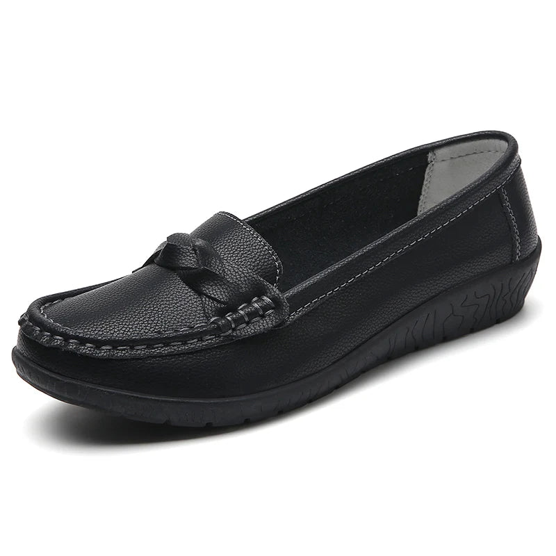 Women Leather Nurse Flats