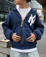 Women's Y2K Retro Letter Hoodie