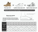 Men Rotating Button Steel Toe Safety Work Shoes