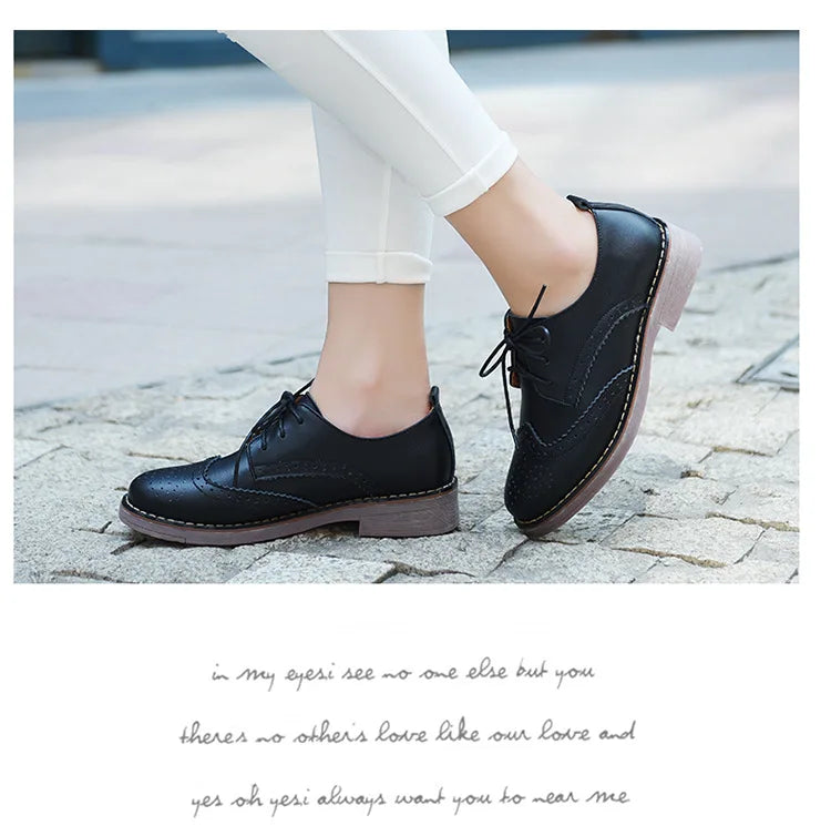 Women Brogue Flats – 2025