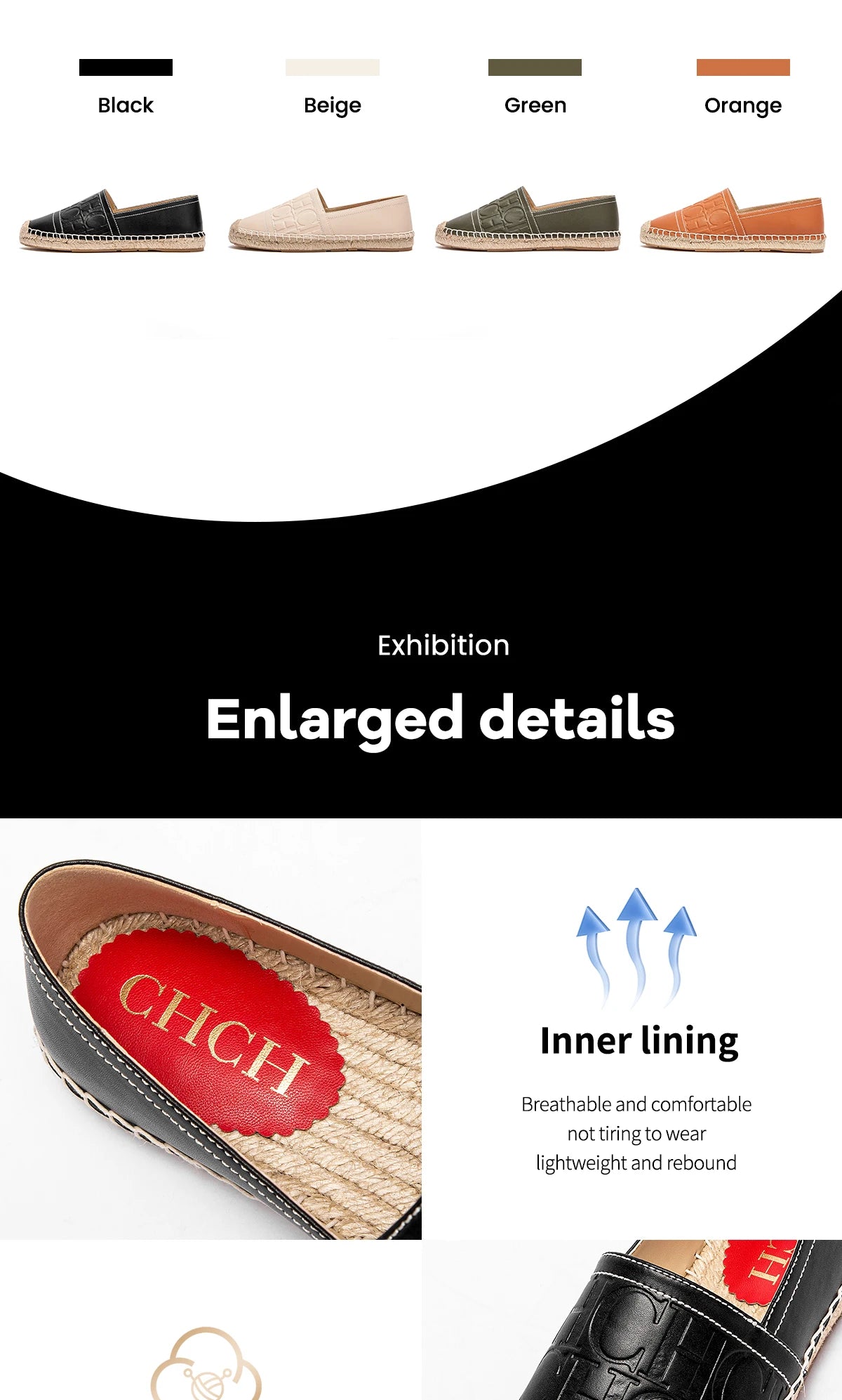 Women’s Beach Shoes Hemp Bottom Handmade Flats