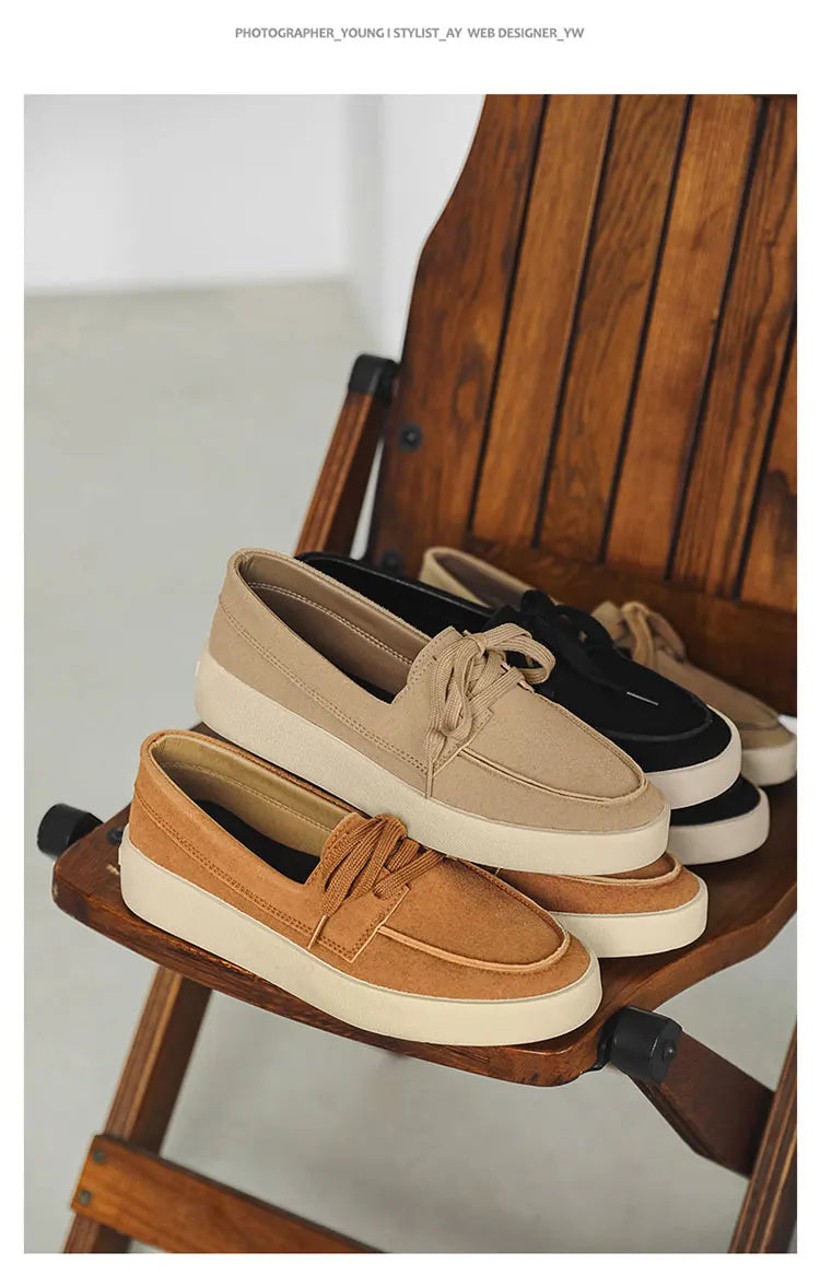 Men Suede Lightweight Driving Loafers