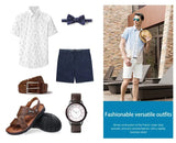 Men Leather Buckle Casual Sandals