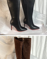 Women Pole Knee High Designer Boots – Sexy Leather High Heel