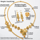 Dubai Gold Plated Arabic Jewelry Set