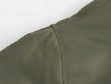 Oversized Army Green Bomber Jacket