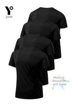 Men Quick Dry T-Shirt 4-Pack