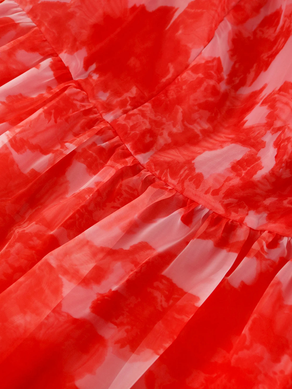 Women Red Floral Off Shoulder Dress