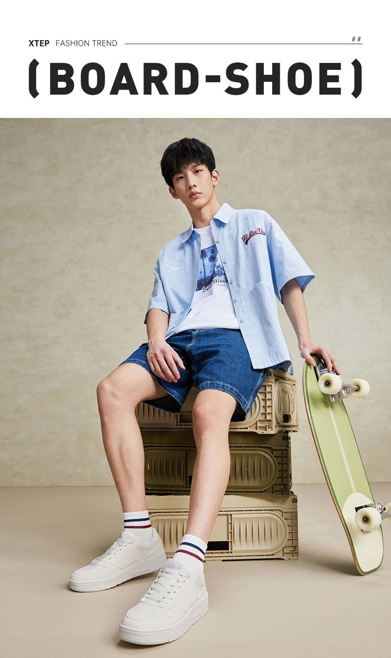 Xtep Summer Men Skateboarding Sneakers