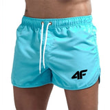 Men Drawstring Swim Shorts