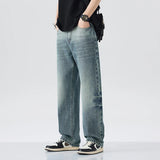 Men Retro Straight Jeans