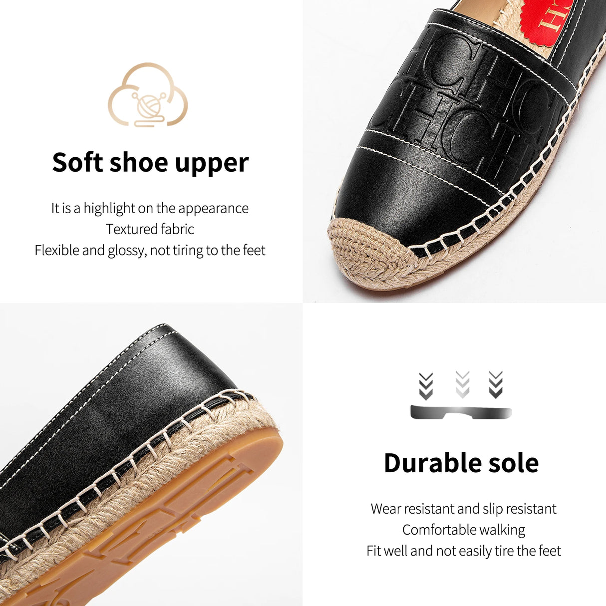 Women’s Beach Shoes Hemp Bottom Handmade Flats