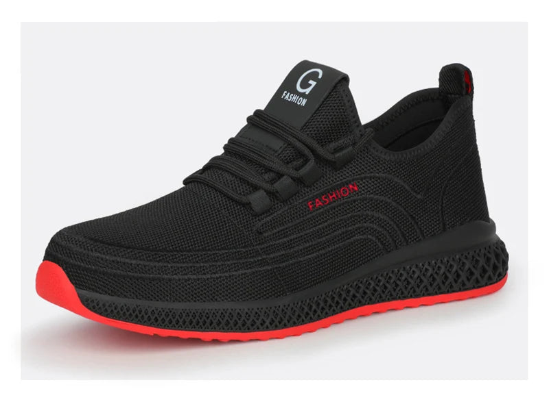 Manlegu Air Mesh Lightweight Safety Sneakers