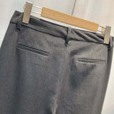 Women Grey Blazer Pants Suit