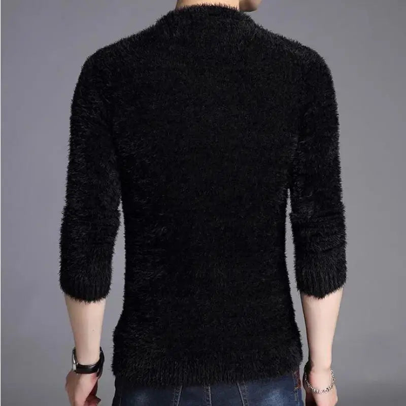 Men's Plus Size V-Neck Jumper