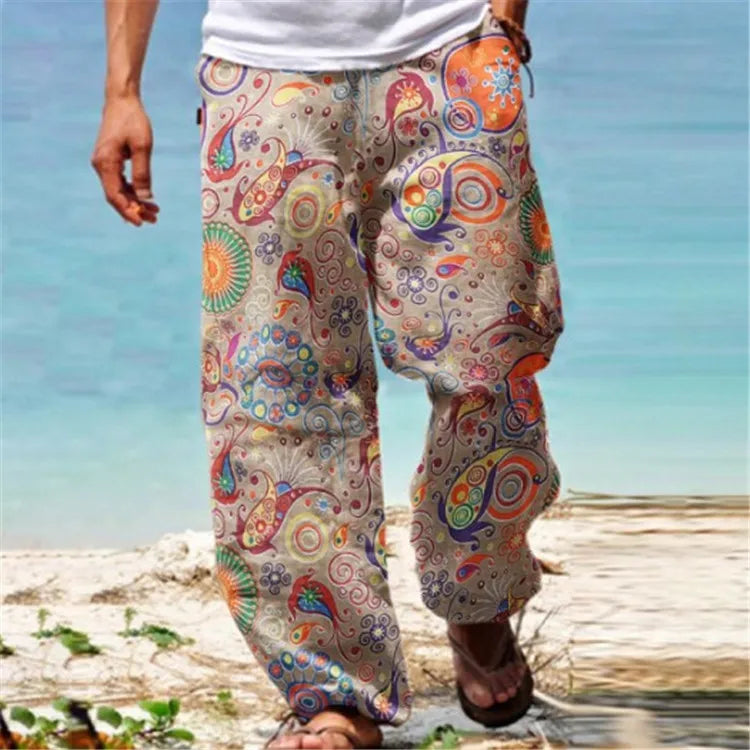 Printed Men’s Casual Pants