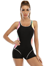 Women Patchwork Plus Size Swimsuit