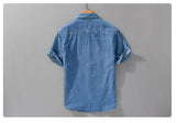 Men Denim Short Sleeve Shirt