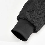 Men Velvet Hooded Pullover Sweater