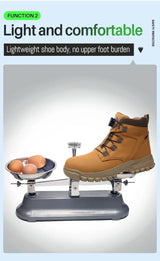 Men Waterproof Indestructible Steel Toe Boots